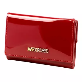   Mato Grosso 0900-403 RFID bordó lakkbőr női pénztárca 12 x 8.5 x 3 cm