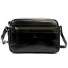 EL FORREST LB33-68 fekete női bőr válltáska, oldaltáska, crossbody 25 x 18 x 7 cm