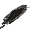EL FORREST LB33-68 fekete női bőr válltáska, oldaltáska, crossbody 25 x 18 x 7 cm