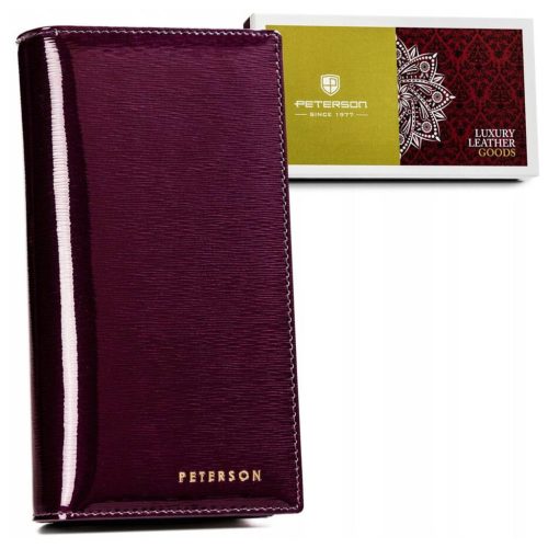 Peterson PTN 421431-SH bordó női bőr pénztárca 10 x 19 x 2.5 cm