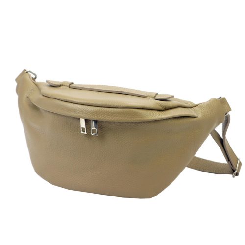 Luka 24-010 mogyoró női bőr övtáska, crossbody 34 x 19 x 13 cm