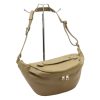 Luka 24-010 mogyoró női bőr övtáska, crossbody 34 x 19 x 13 cm