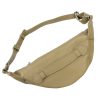 Luka 24-010 mogyoró női bőr övtáska, crossbody 34 x 19 x 13 cm