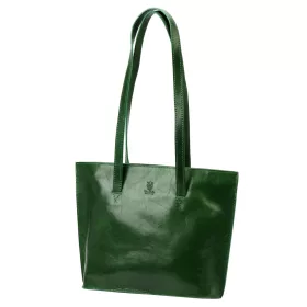   Florence 47 zöld női bőr kézitáska, válltáska, shopper 39 x 28 x 10.5 cm