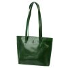 Florence 47 zöld női bőr kézitáska, válltáska, shopper 39 x 28 x 10.5 cm