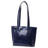 Florence 47 navy kék női bőr kézitáska, válltáska, shopper 39 x 28 x 10.5 cm
