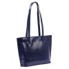 Florence 47 navy kék női bőr kézitáska, válltáska, shopper 39 x 28 x 10.5 cm