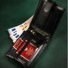 Peterson PTN 304Z-P fekete férfi bőr pénztárca