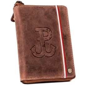   Peterson PTN 340PW-02 2-1-4 HUNTER barna férfi bőr pénztárca