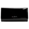Pierre Cardin 07 SHINY 100 fekete női rostbőr-bőr pénztárca 18,5 x 10 cm