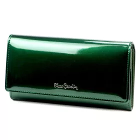   Pierre Cardin 07 SHINY 100 zöld női rostbőr-bőr pénztárca 18,5 x 10 cm