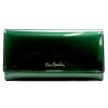 Pierre Cardin 07 SHINY 100 zöld női rostbőr-bőr pénztárca 18,5 x 10 cm