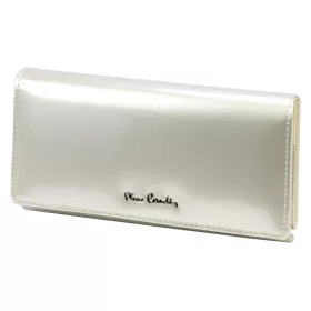   Pierre Cardin 07 SHINY 102 bézs női rostbőr-bőr pénztárca 18,5 x 10,5 cm