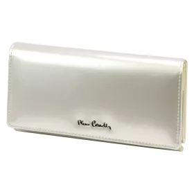  Pierre Cardin 07 SHINY 102 bézs női rostbőr-bőr pénztárca 18,5 x 10,5 cm