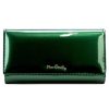 Pierre Cardin 07 SHINY 102 zöld női rostbőr-bőr pénztárca 18,5 x 10,5 cm