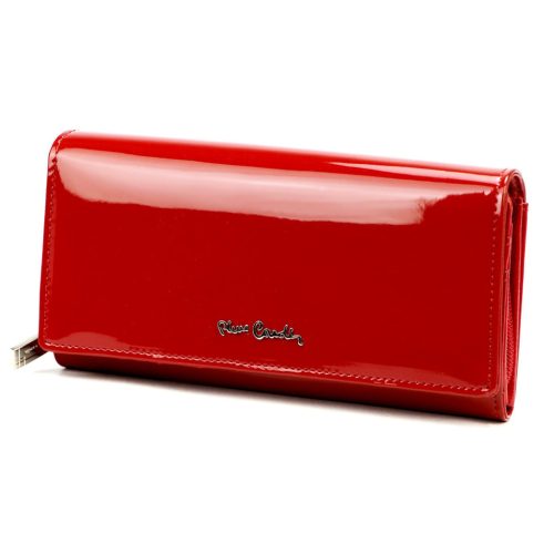 Pierre Cardin 07 SHINY 106 piros női bőr pénztárca 19 x 10,5 cm
