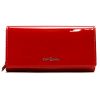 Pierre Cardin 07 SHINY 106 piros női bőr pénztárca 19 x 10,5 cm