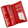 Pierre Cardin 07 SHINY 106 piros női bőr pénztárca 19 x 10,5 cm