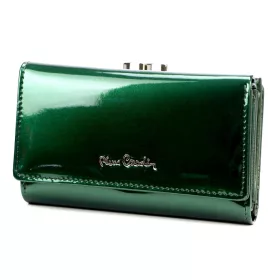   Pierre Cardin 07 SHINY 108 zöld női rostbőr-bőr pénztárca 14,5 x 9 cm