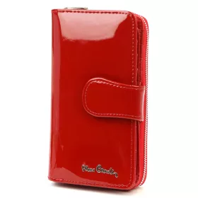   Pierre Cardin 07 SHINY 116 piros női bőr pénztárca 9,5 x 16,5 cm