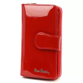   Pierre Cardin 07 SHINY 116 piros női bőr pénztárca 9,5 x 16,5 cm