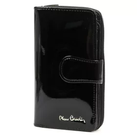   Pierre Cardin 07 SHINY 116 fekete női bőr pénztárca 9,5 x 16,5 cm
