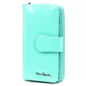   Pierre Cardin 07 SHINY 116 türkiz női bőr pénztárca 9,5 x 16,5 cm