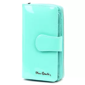   Pierre Cardin 07 SHINY 116 türkiz női bőr pénztárca 9,5 x 16,5 cm