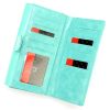 Pierre Cardin 07 SHINY 121 türkiz női bőr-rostbőr pénztárca 19,5 x 10 cm