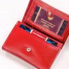 Peterson PTN RD-240-GCL piros női bőr pénztárca