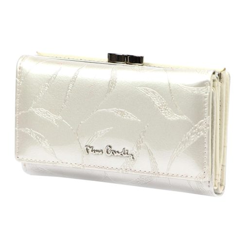 Pierre Cardin 02 LEAF 108 krém női bőr pénztárca 14.5 x 8.5 x 3 cm