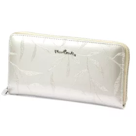   Pierre Cardin 02 LEAF 119 krém női marhabőr pénztárca 20 x 10.5 x 2.8 cm