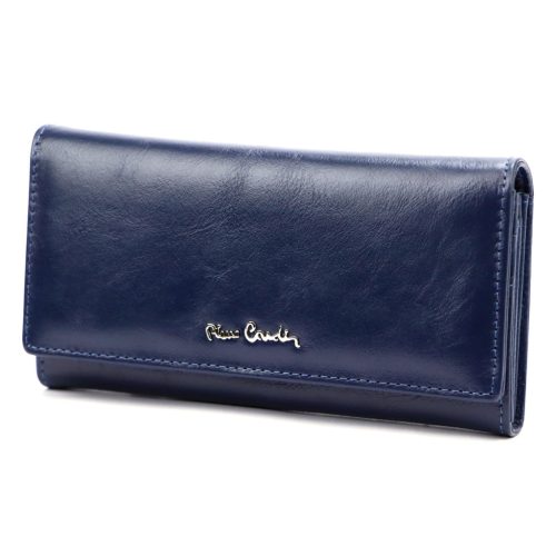 Pierre Cardin 06 ITALY 100 navy női bőr pénztárca 18.5 x 9.5 x 3.5 cm