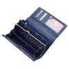 Pierre Cardin 06 ITALY 100 navy női bőr pénztárca 18.5 x 9.5 x 3.5 cm