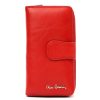 Pierre Cardin 06 ITALY 116 piros női bőr pénztárca 9.5 x 16.5 x 3.8 cm