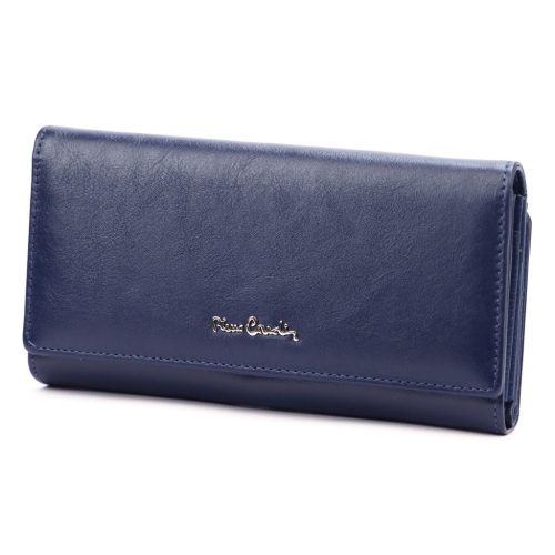 Pierre Cardin 06 ITALY 121 navy női bőr pénztárca 19 x 10.5 x 4 cm