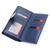 Pierre Cardin 06 ITALY 121 navy női bőr pénztárca 19 x 10.5 x 4 cm
