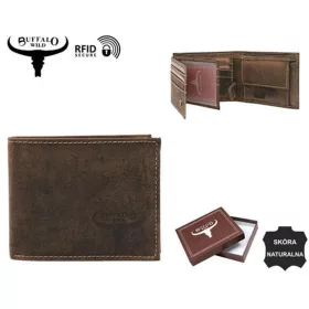   Wild RM-05-BAW BUFFALO barna férfi bőr pénztárca 10.5 x 8.7 x 2.5 cm