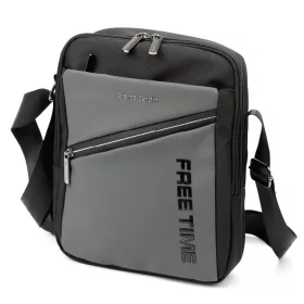   Pierre Cardin 8155 ALAN06 szürke férfi oldaltáska, válltáska 23 x 29 x 8 cm