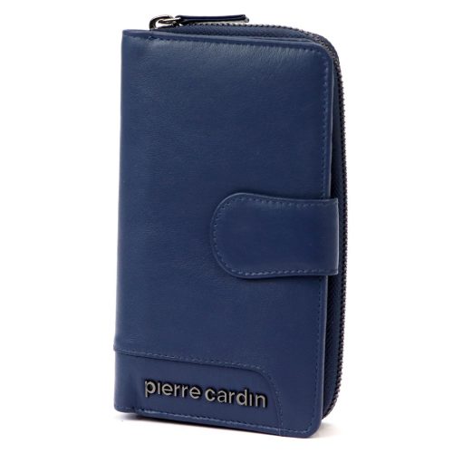 Pierre Cardin TILAK131 2202 kék női bőr pénztárca 9,5 x 17 cm