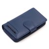 Pierre Cardin TILAK131 2202 kék női bőr pénztárca 9,5 x 17 cm