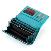 Pierre Cardin TILAK130 455 türkiz női bőr pénztárca 16 x 9,5 cm