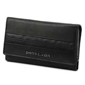  Pierre Cardin TILAK130 455 fekete női bőr pénztárca 16 x 9,5 cm