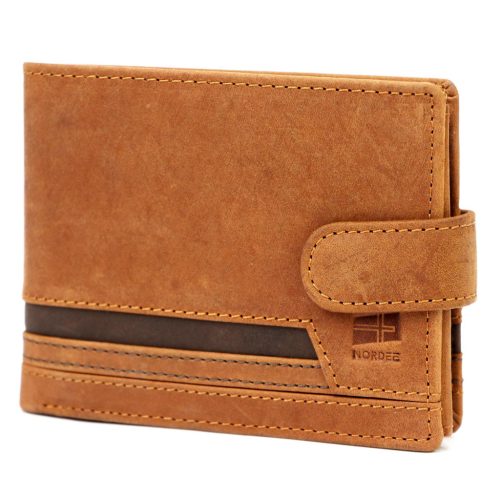 Nordee HVAL N992L konyak férfi bőr pénztárca 13.3 x 10 x 2.5 cm