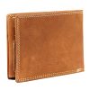 Nordee BJORN N992 konyak férfi bőr pénztárca 12.5 x 9.5 x 3 cm