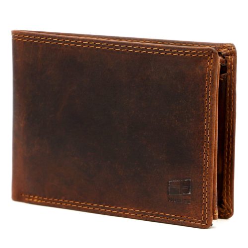 Nordee UGLE N992 barna bőr férfi pénztárca 13x9.8x2.8 cm