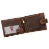 Nordee UGLE N992L barna marhabőr férfi pénztárca 13.5x9.8x2.8 cm