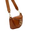 Luka 20-033 barna női bőr válltáska, oldaltáska, crossbody 25 x 16 x 10 cm