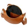 Luka 20-033 barna női bőr válltáska, oldaltáska, crossbody 25 x 16 x 10 cm