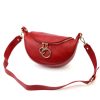 Luka 20-033 piros női bőr válltáska, oldaltáska, crossbody 25 x 16 x 10 cm